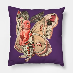 Rabbit Moth Pillow