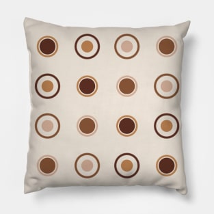 Golden Brown dots Pillow