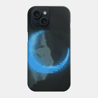 Blue neon - electro moon Phone Case