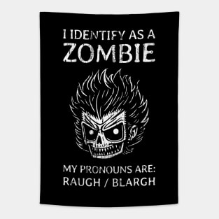 Funny Zombie Pronouns - 1 Tapestry