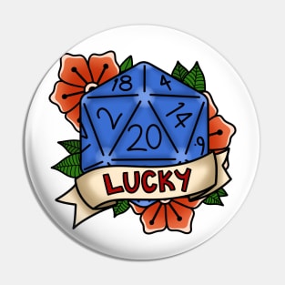 ‘Lucky’ D20 Dice Roll Pin