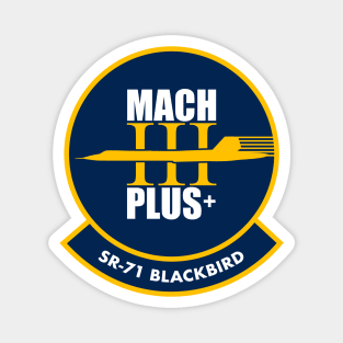 SR-71 Blackbird (Front & Back logo) Magnet