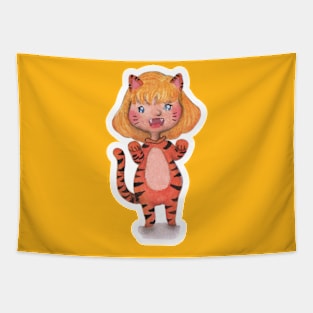 Tiger cat Tapestry