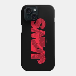 Jaws Logo Circling Orca Graphic Phone Case