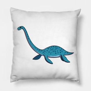 cartoon elasmosaurus Pillow