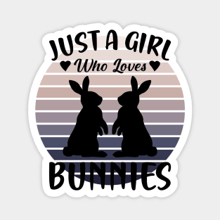 Just a girl who loves Bunnies 5 Magnet