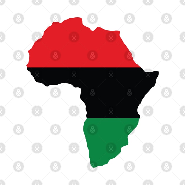 Red, Black & Green Africa Flag by forgottentongues