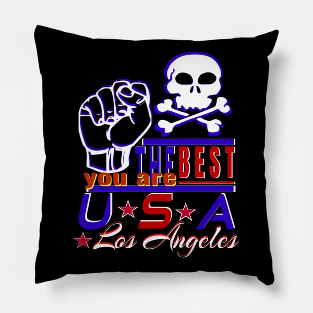 surfing festival in Los Angeles You Are The Best USA Design of sea pirates Pillow by Top-you