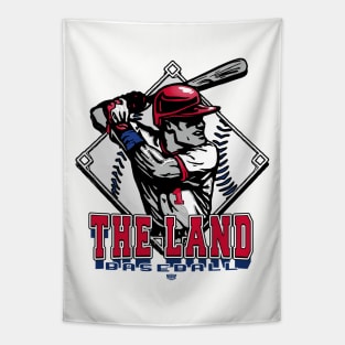 The Land Forever Diamond Baseball Tapestry