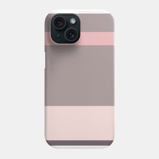 An extraordinary jumble of Wenge, Grey, Pale Pink and Soft Pink stripes. Phone Case