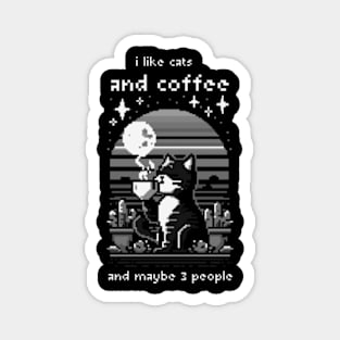 I Like Coffee And Maybe 3 People Magnet