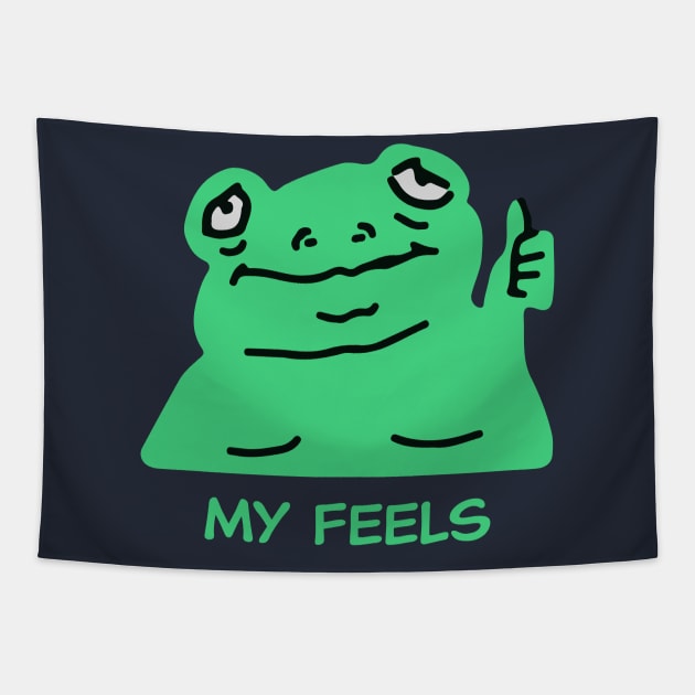 Frog Feelings Tapestry by Pherf