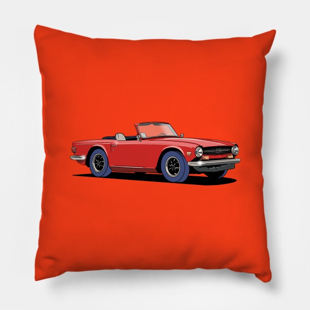 Triumph TR6 Car Pillow by Webazoot