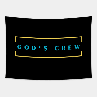 God's Crew | Christian Typography Tapestry