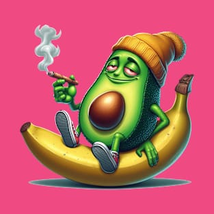 illustration of smoking avocado T-Shirt