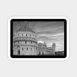 Piazza dei Miracoli, Pisa - Monochrome Magnet