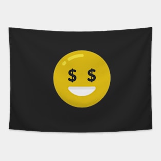 money eye emoji Tapestry