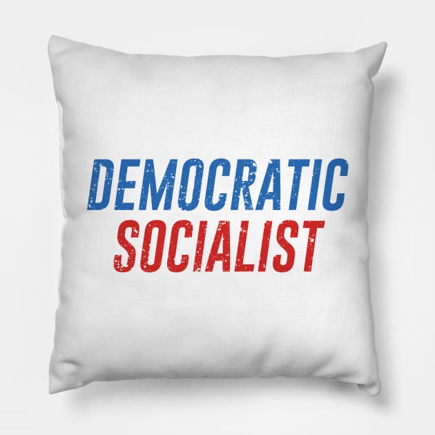 Democratic Socialist Pillow by redsoldesign