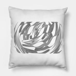 Grey Rose Pillow