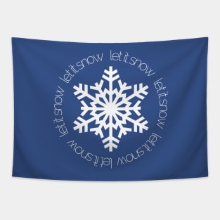 Let It Snow - on Blue Tapestry