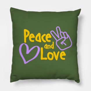 Peace and Love Pillow