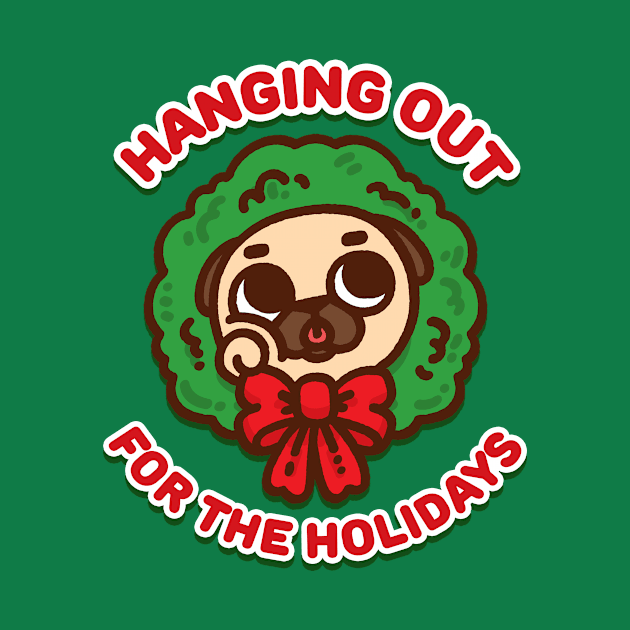 Hanging Holiday Puglie by Puglie Pug 