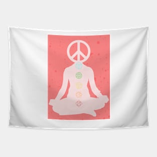 Spiritual Meditation Chakra Peace Graphic Tapestry