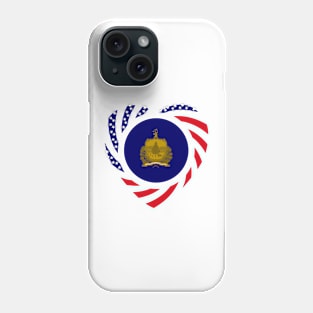 Vermont Murican Patriot Flag Series (Heart) Phone Case