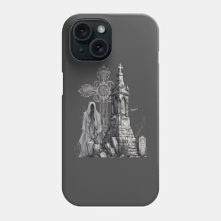 Spooky Ghost Halloween Cemetery Phone Case