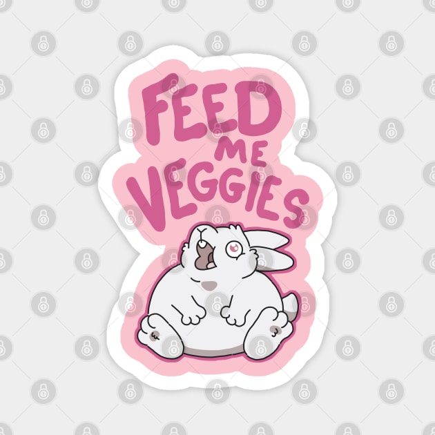 Feed Me Veggies Magnet by goccart
