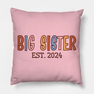 Big Sister Est 2024, Pregnancy Baby Announcement Pillow