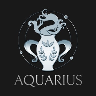 Aquarius Zodiac Sign T-Shirt