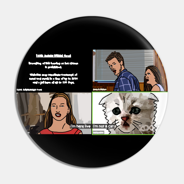 Cat Lawyer on Zoom Call and Distracted Boyfriend Memes - Funny - Pin | TeePublic Cat Lawyer on Zoom Call and Distracted Boyfriend Memes - Funny - Pin | TeePublic