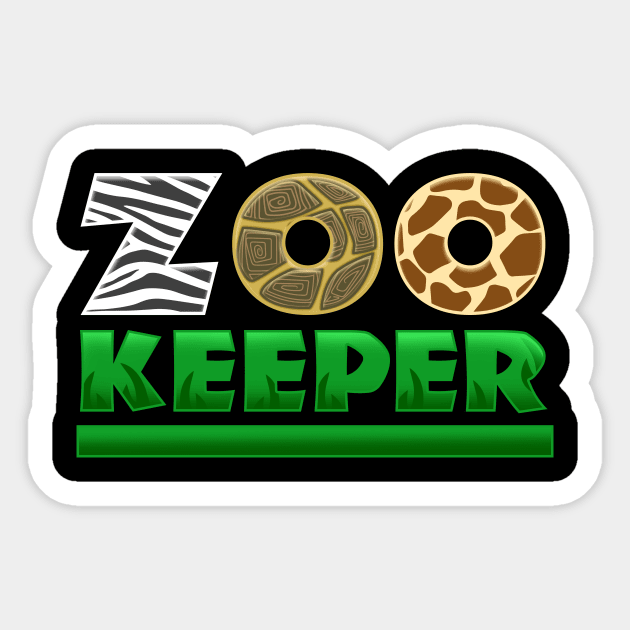 Zoo Keeper African Safari Tour Gift Zoo Keeper Sticker TeePublic