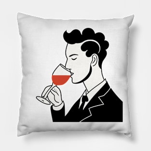 Wine Drinker Pillow