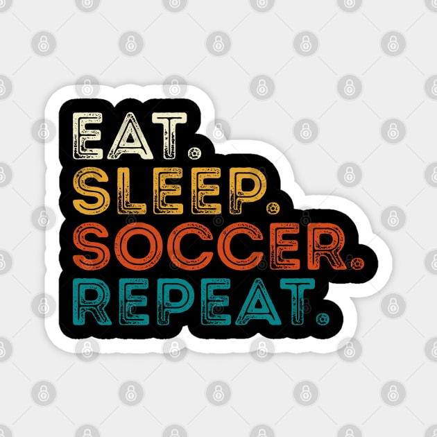 Eat Sleep Soccer Repeat Magnet by DragonTees