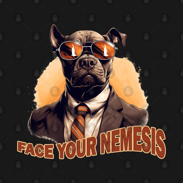 Pit Bull Face Your Nemesis - Inspirational by VoluteVisuals