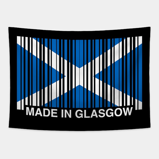 Made in Glasgow Funny Scottish Flag Tapestry by GiftTrend