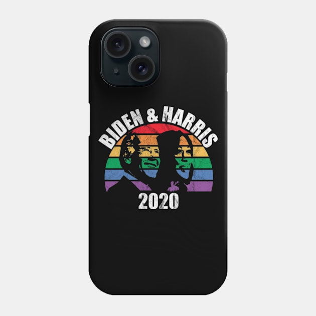 Joe Biden Kamala Harris 2020 Rainbow Gay Pride LGBTQ Election Phone Case by GiftTrend