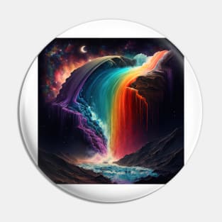 cosmic rainbow Pin