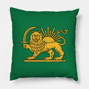 Iran / Faded Style Flag Design Pillow