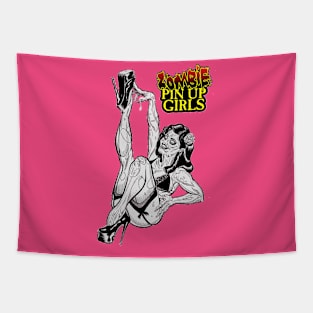 Zombie Pinup Diva : Burlesque Performer Tapestry