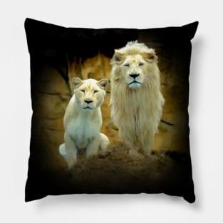 White lions Pillow