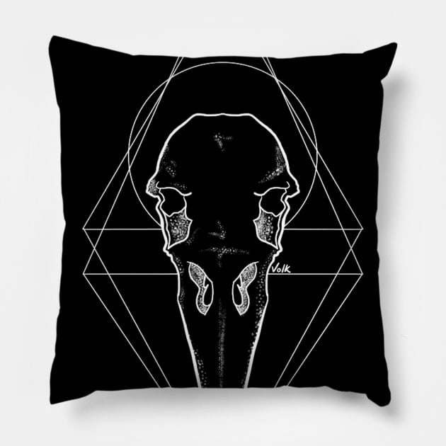 Nevermore Pillow by NerdsEyeView