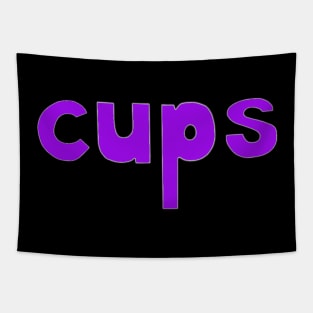 This is the word CUPS Tapestry