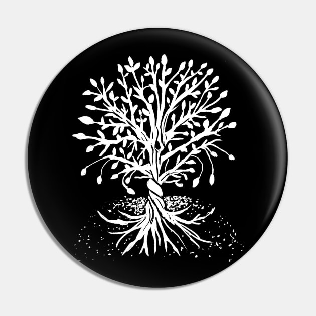 Tree of Life Magical, Witchy, Spiritual Gothic Illustration Pin by LunaElizabeth