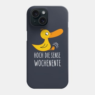 Funny duck wants weekend (b) Phone Case