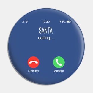 Santa Calling Pin