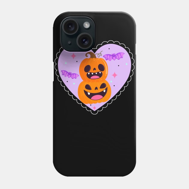 Pastel Pumpkins Phone Case by Rockadeadly