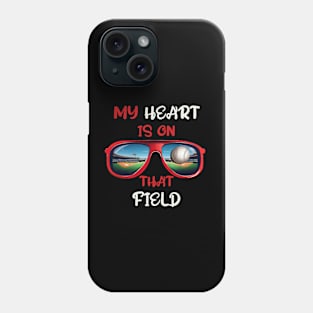 Baseball Mom My Heart Is On That Field Phone Case